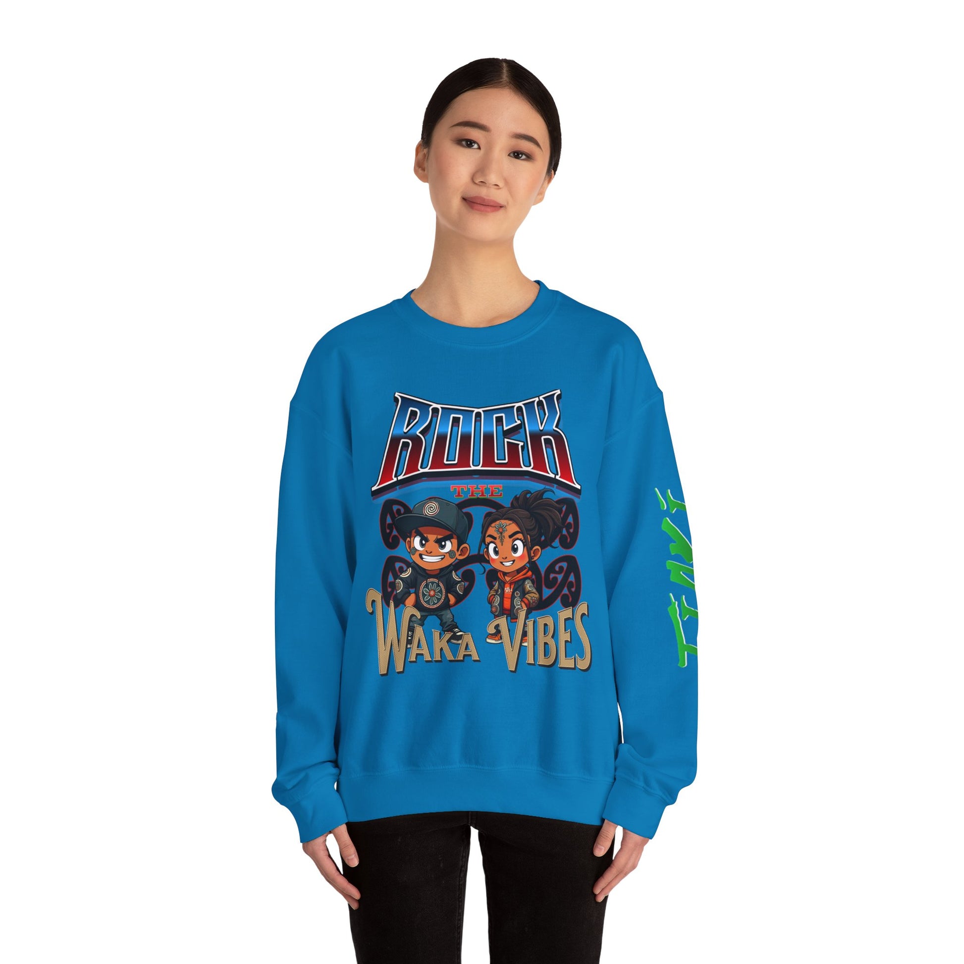 Rock Waka Vibes Sweatshirt - Tiaki Apparel