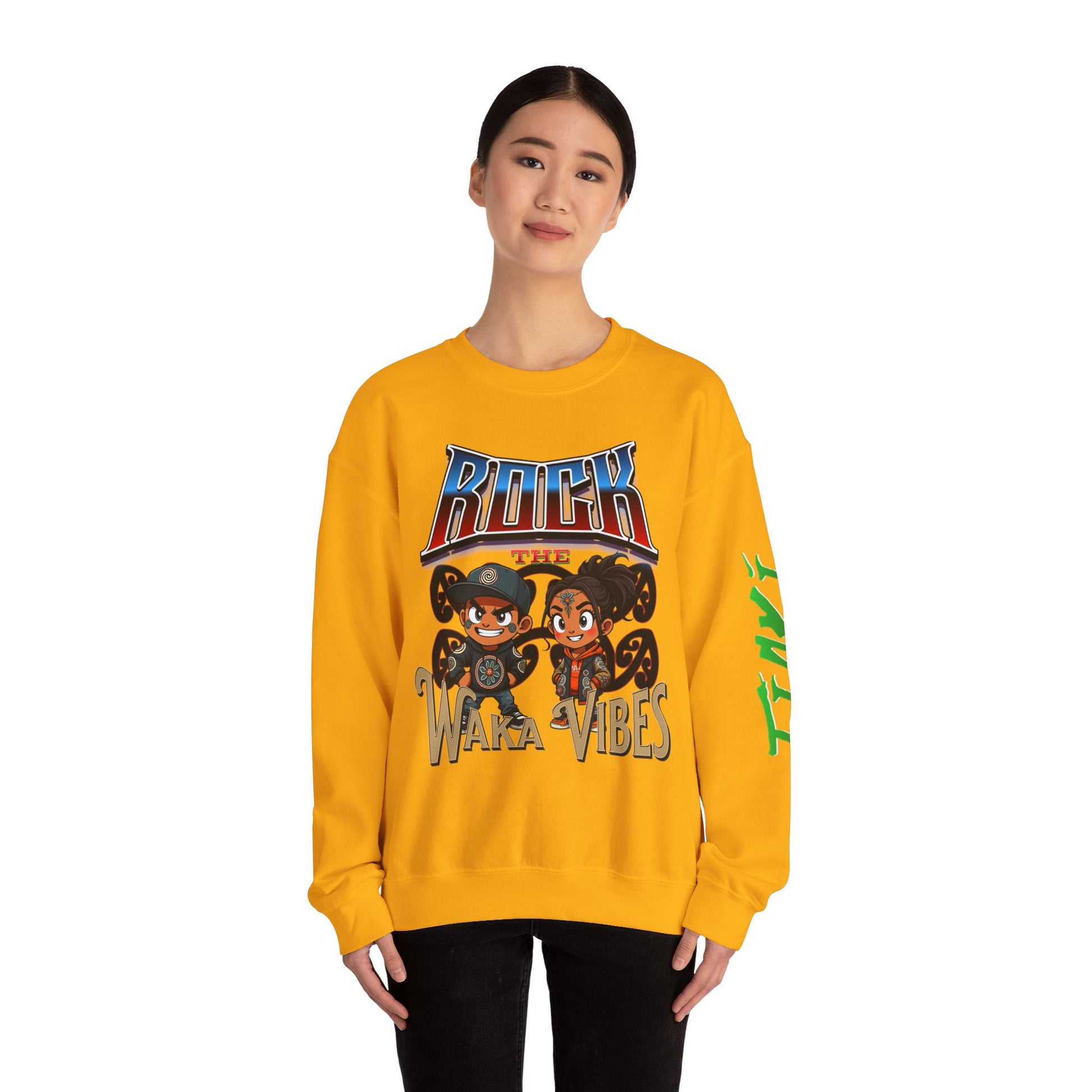 Rock Waka Vibes Sweatshirt - Tiaki Apparel