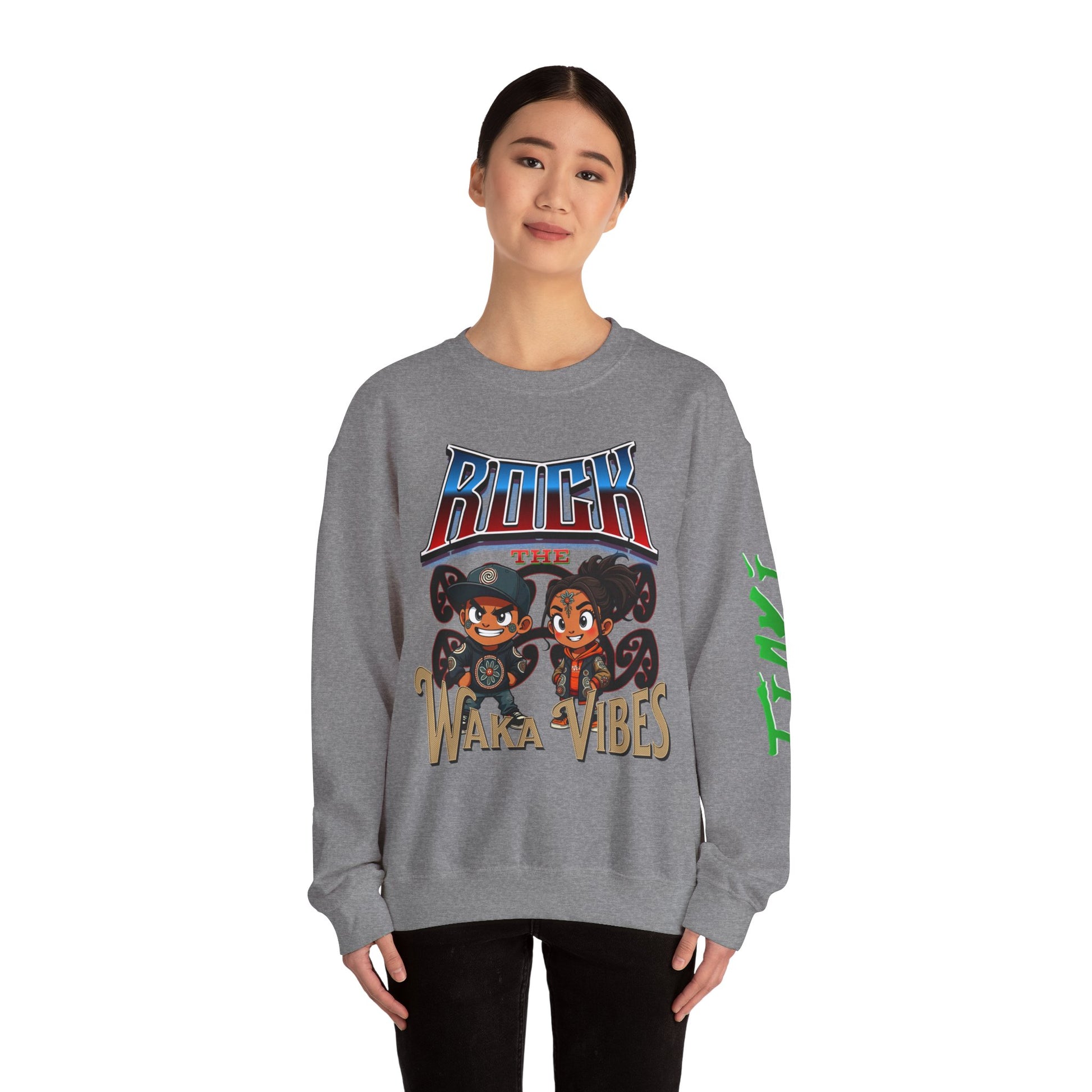 Rock Waka Vibes Sweatshirt - Tiaki Apparel