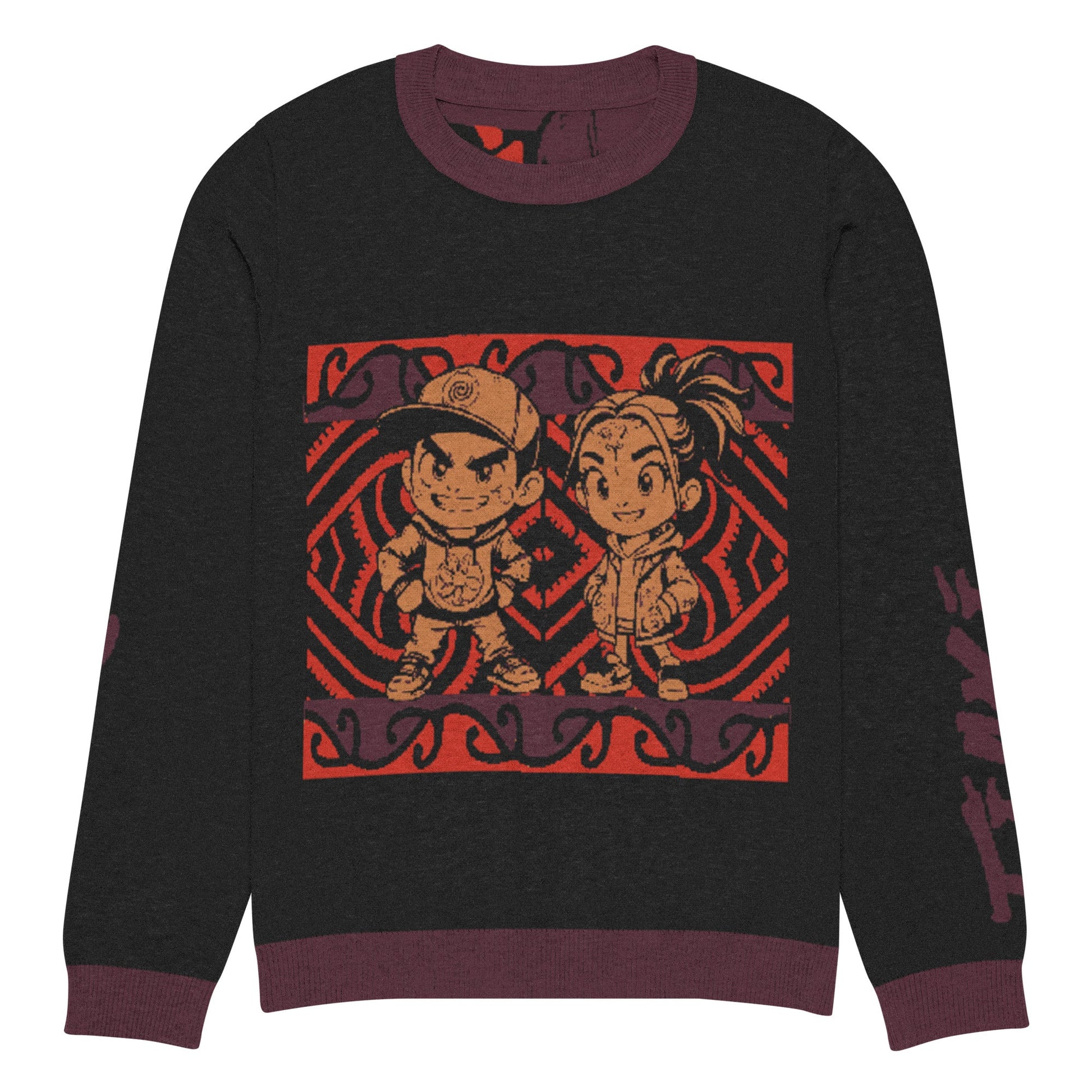 Knitted crew neck sweater - Tiaki Apparel