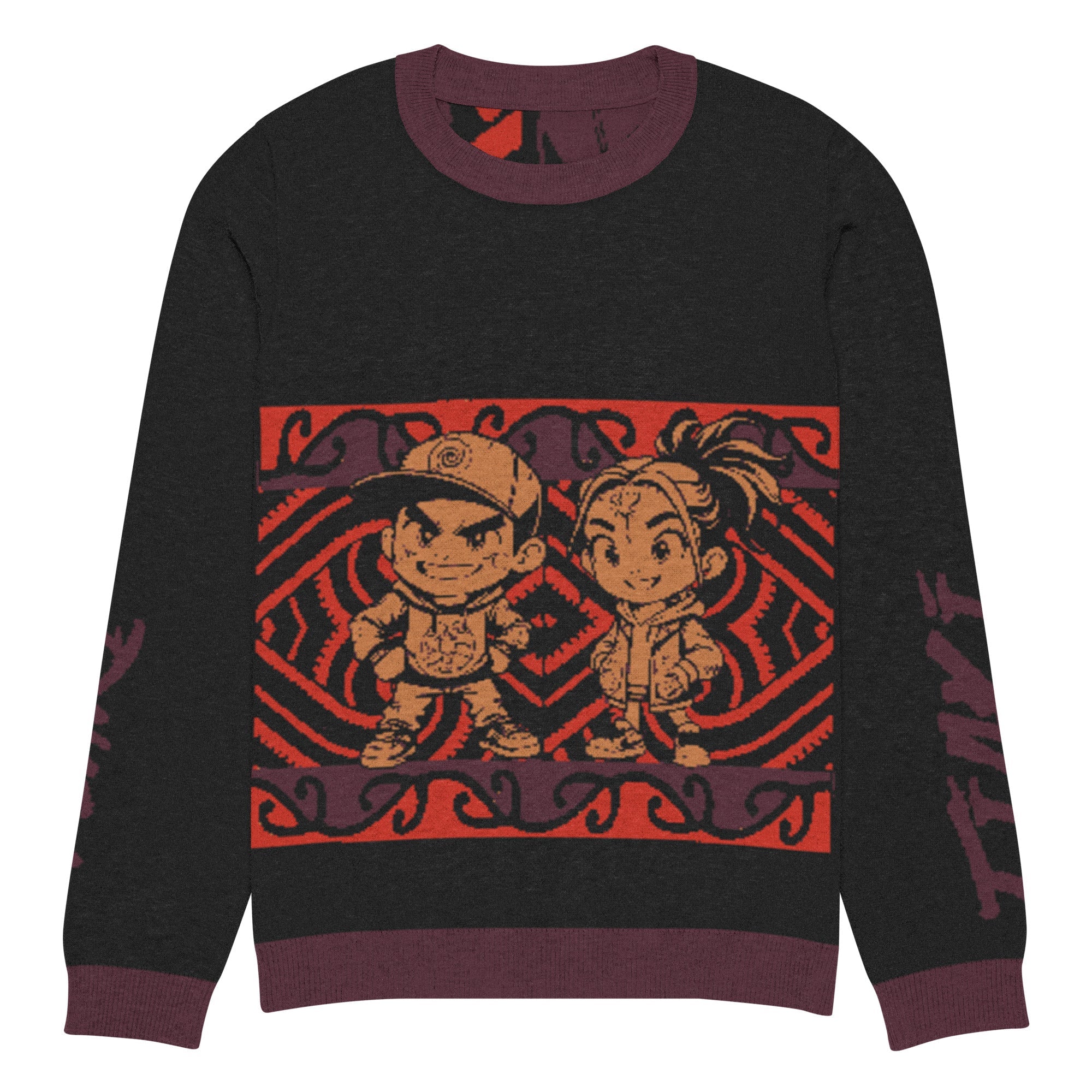 Knitted crew neck sweater - Tiaki Apparel