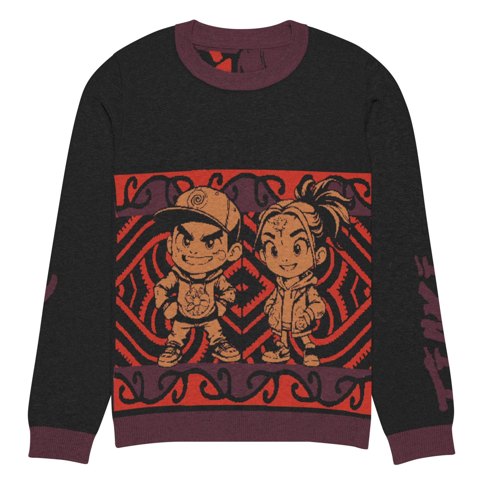 Knitted crew neck sweater - Tiaki Apparel