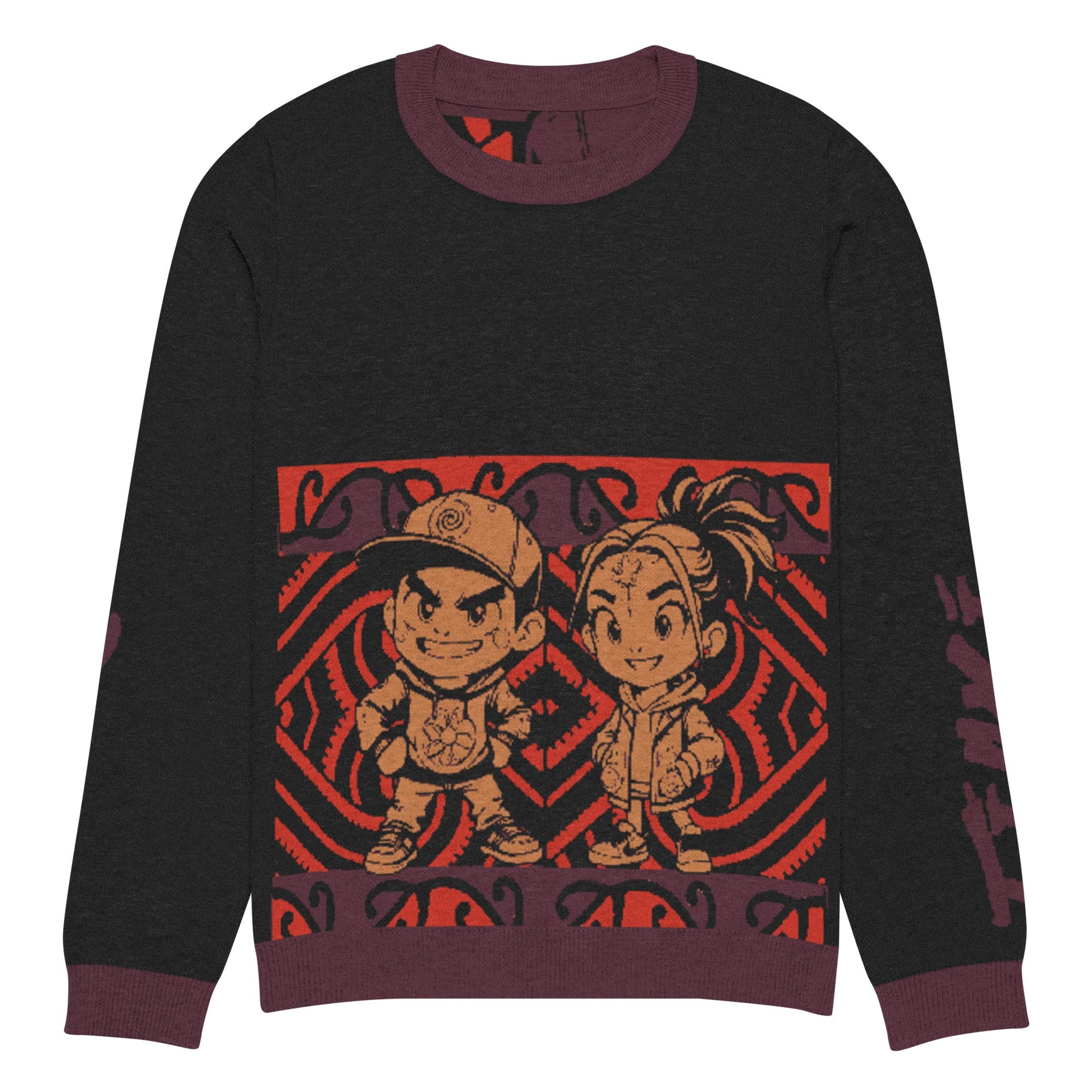 Knitted crew neck sweater - Tiaki Apparel