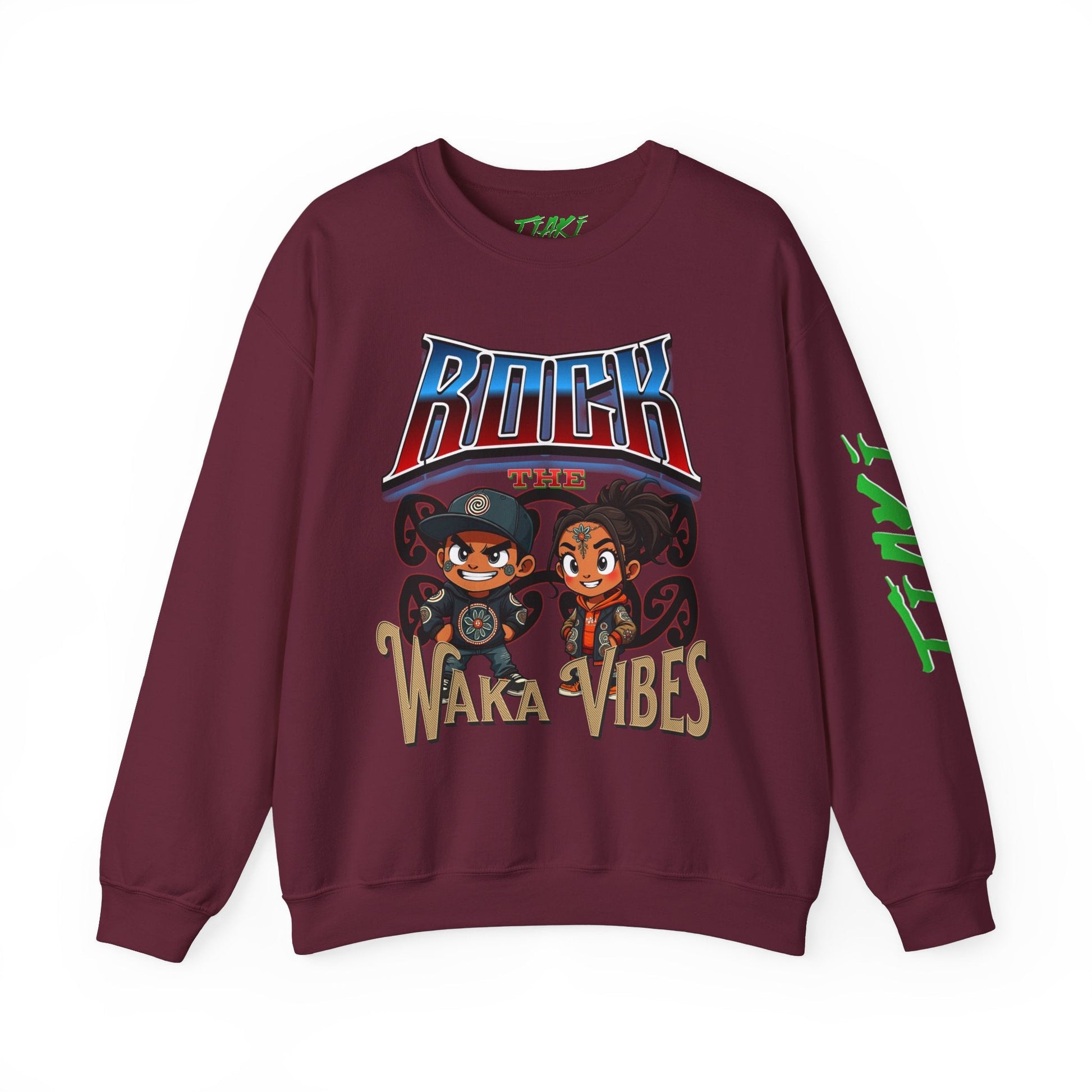 Rock Waka Vibes Sweatshirt - Tiaki Apparel