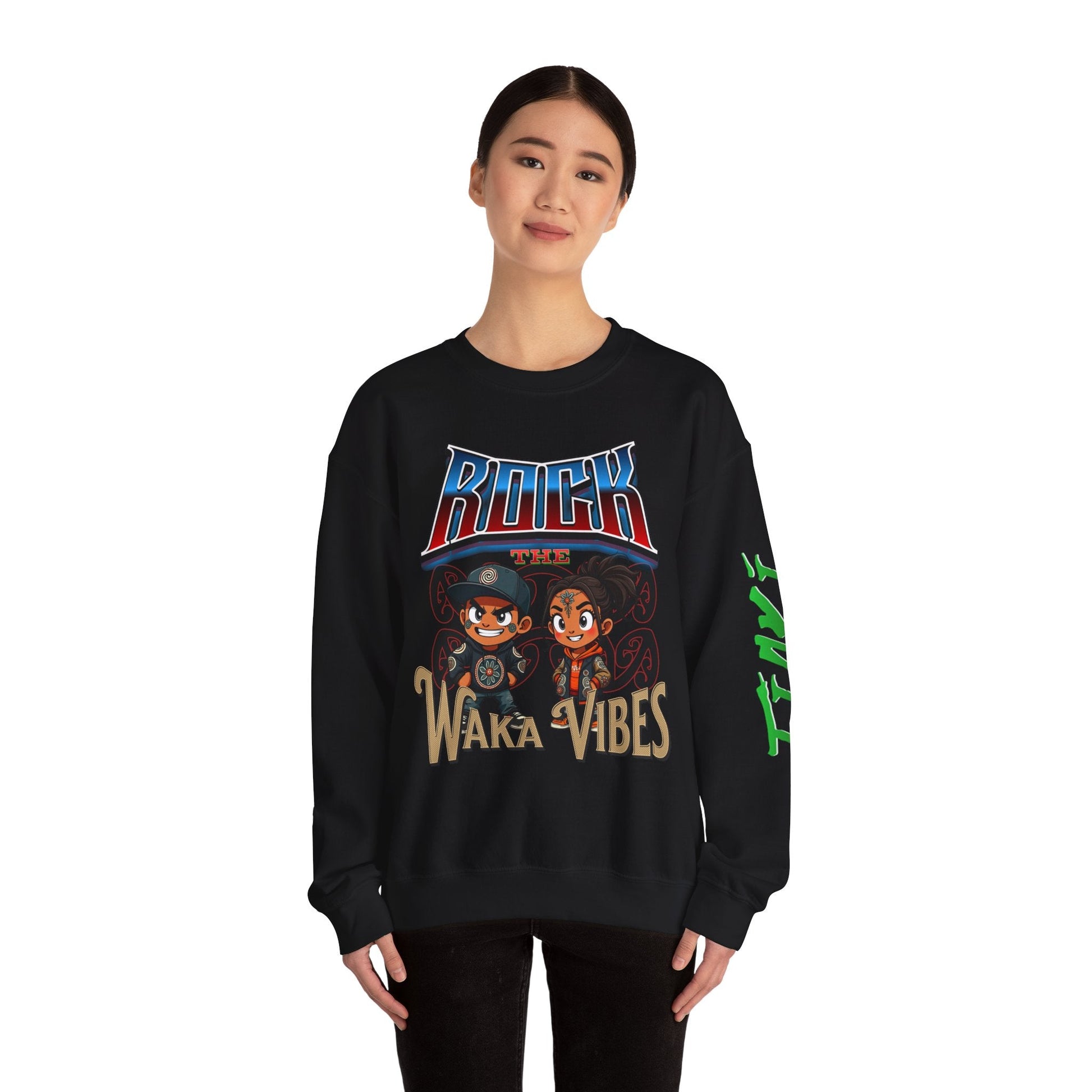 Rock Waka Vibes Sweatshirt - Tiaki Apparel