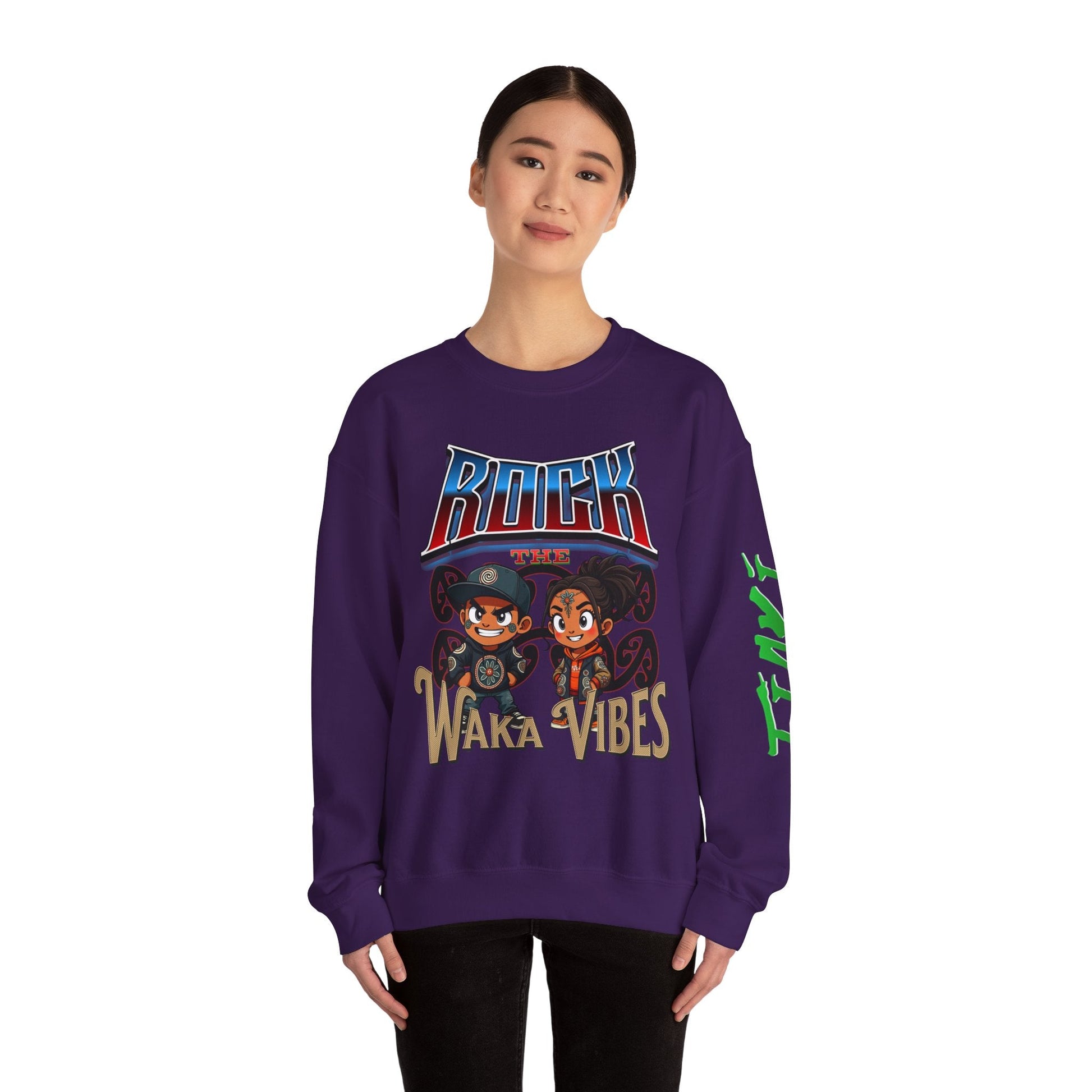 Rock Waka Vibes Sweatshirt - Tiaki Apparel