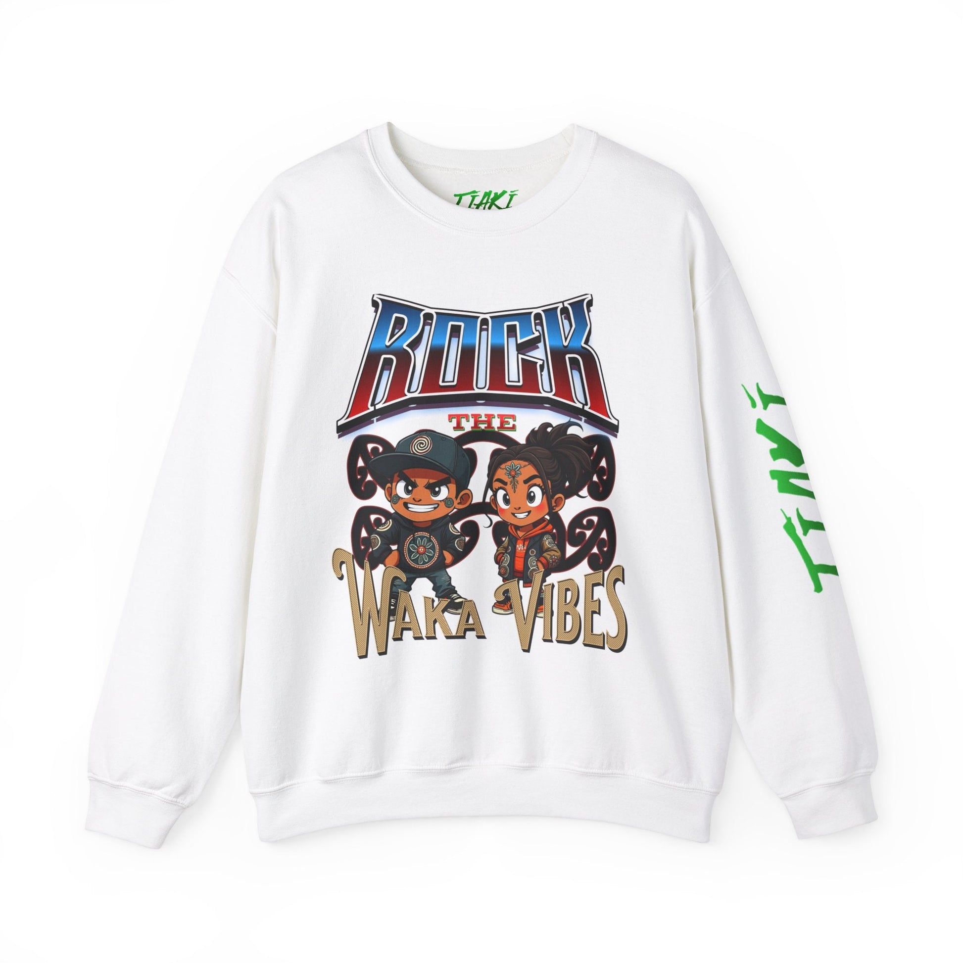 Rock Waka Vibes Sweatshirt - Tiaki Apparel