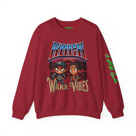 Rock Waka Vibes Sweatshirt - Tiaki Apparel