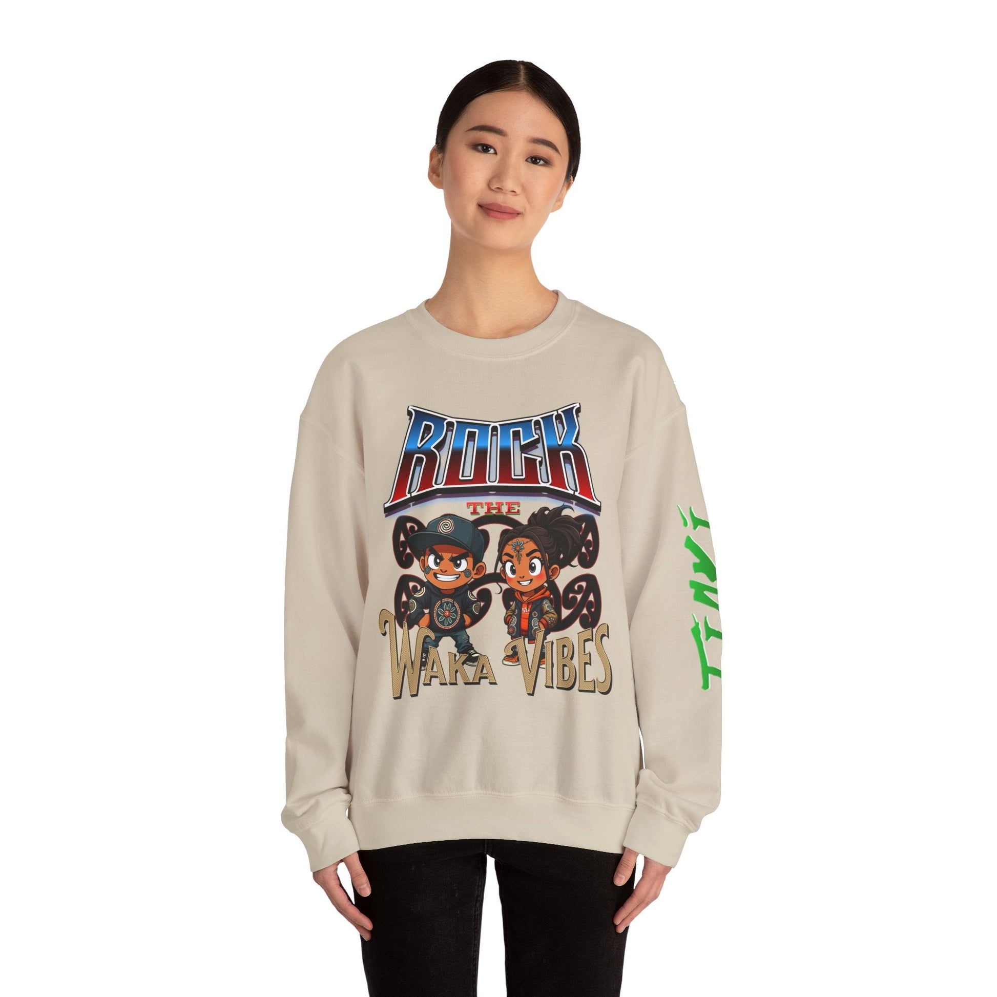 Rock Waka Vibes Sweatshirt - Tiaki Apparel