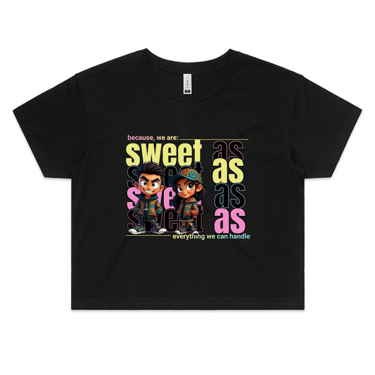 Sweet As Women's Crop Tee - Tiaki Apparel