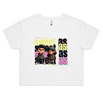 Sweet As Women's Crop Tee - Tiaki Apparel