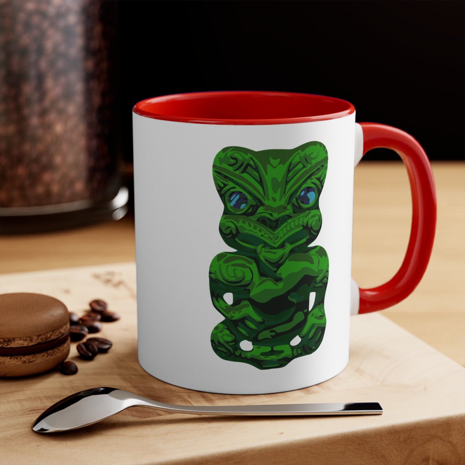 Tiki - Colorful Accent Mugs, 11oz - Tiaki Apparel