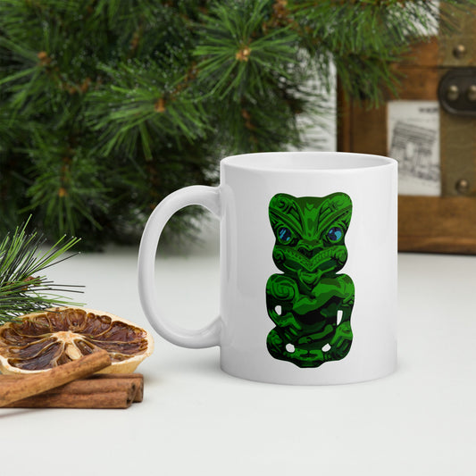 Tiki White glossy mug - Tiaki Apparel