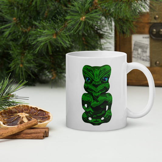 Tiki White glossy mug - Tiaki Apparel