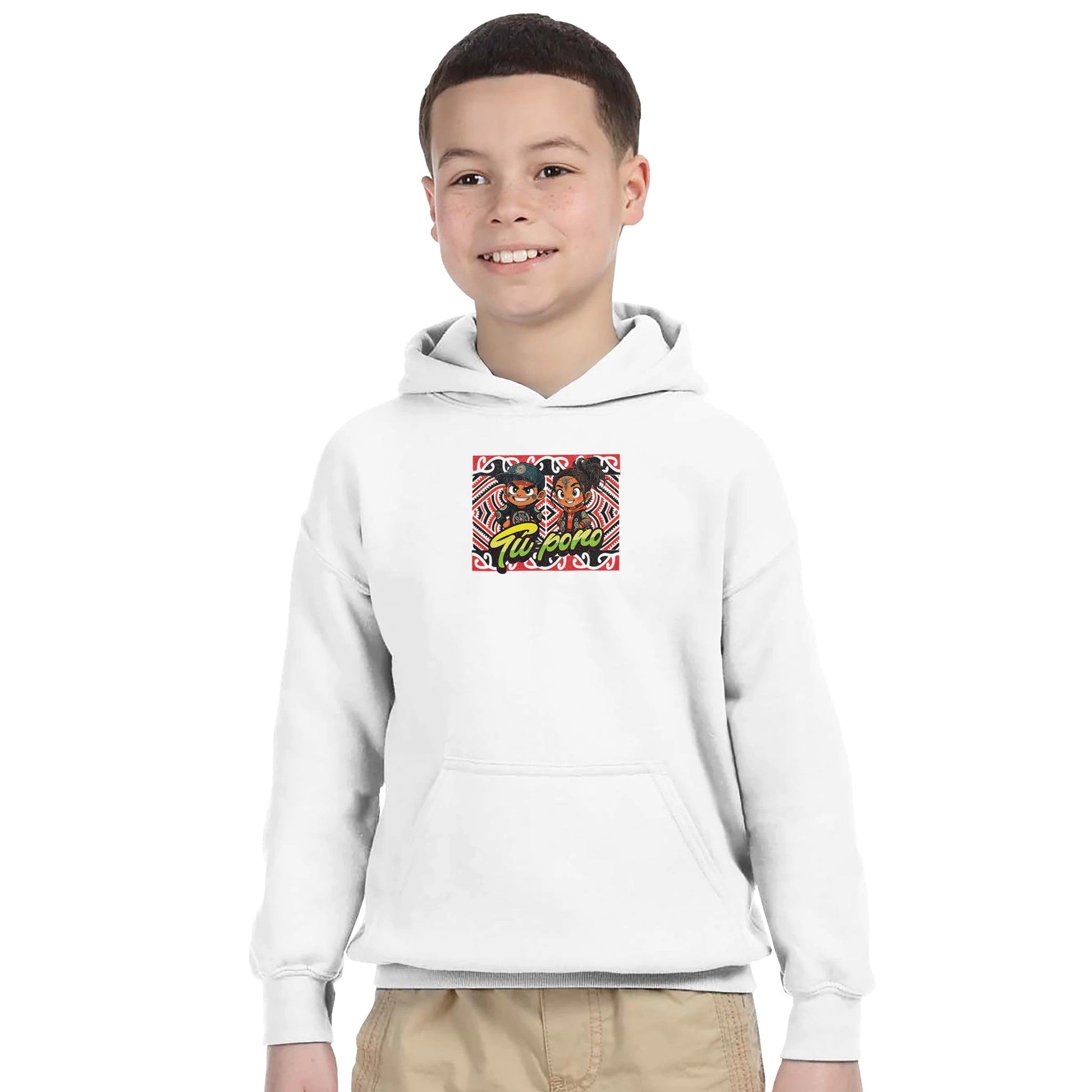 Tū pono Classic Kids Pullover Hoodie - Tiaki Apparel